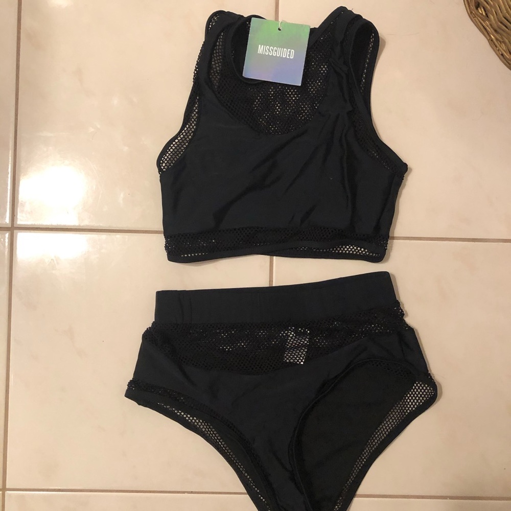 🖤Black high waisted Net Bikini🖤